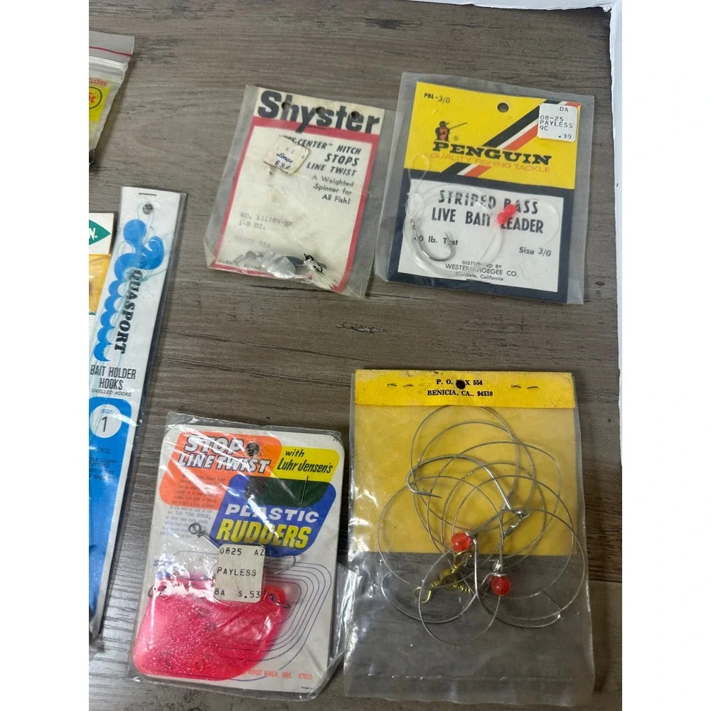 Vintage Fishing‎ Lures Tackle Lot Sportsman Shyster Penguin Striped Bass Lures